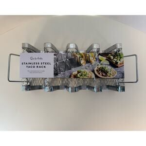 Sur La Table Taco Rack Stainless Steel Cooking Grilling Outdoors Or In Oven